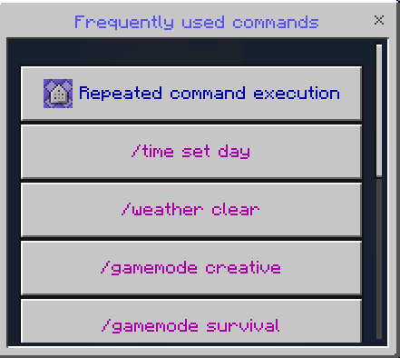 Opening Turbo Commands menu