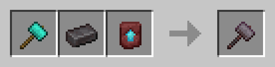 Netherite Hammer Recipe