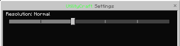 Refresh rate configuration for UtilityCraft