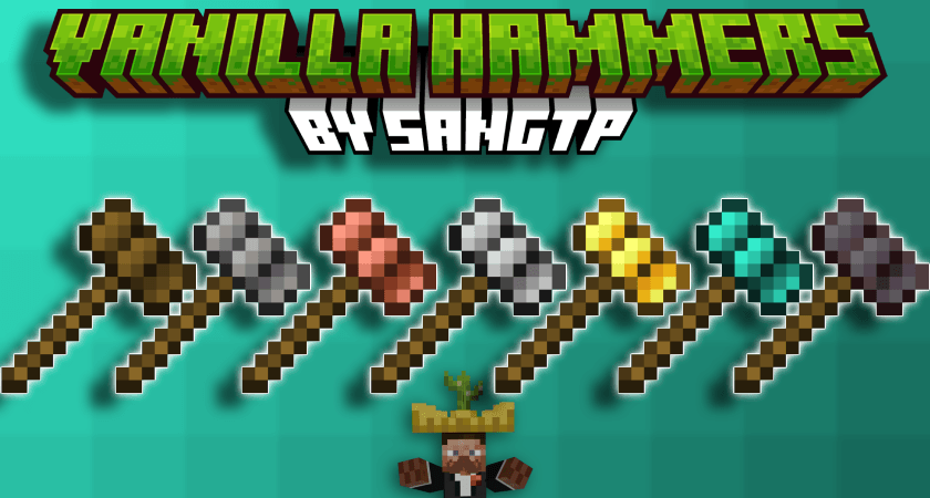 Six different hammers from the addon