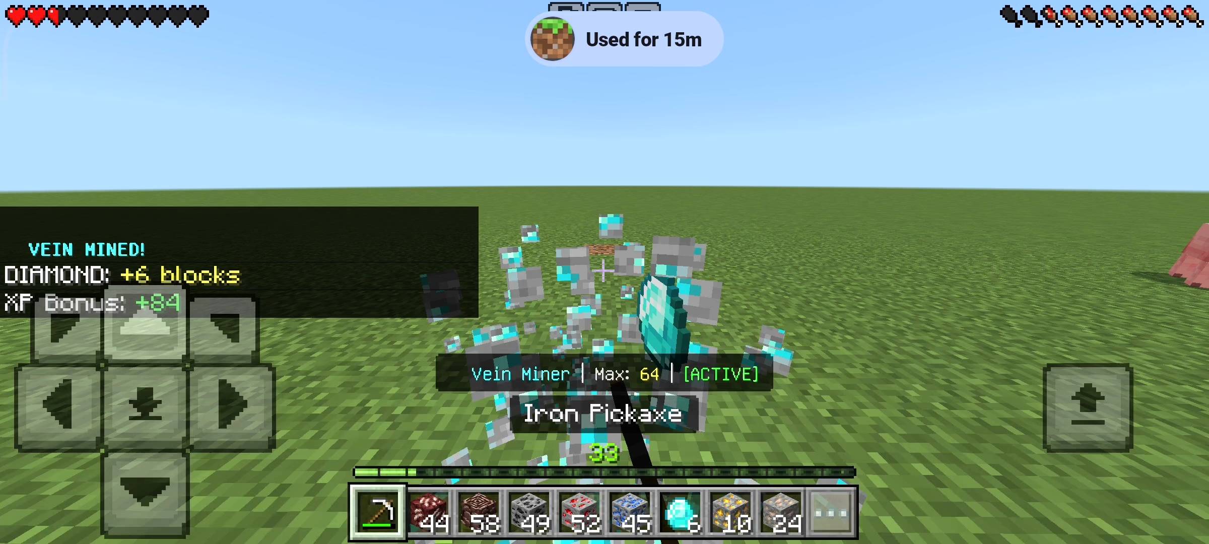 Vein Miner Addon: Auto Mine & Smelt — screenshot 1