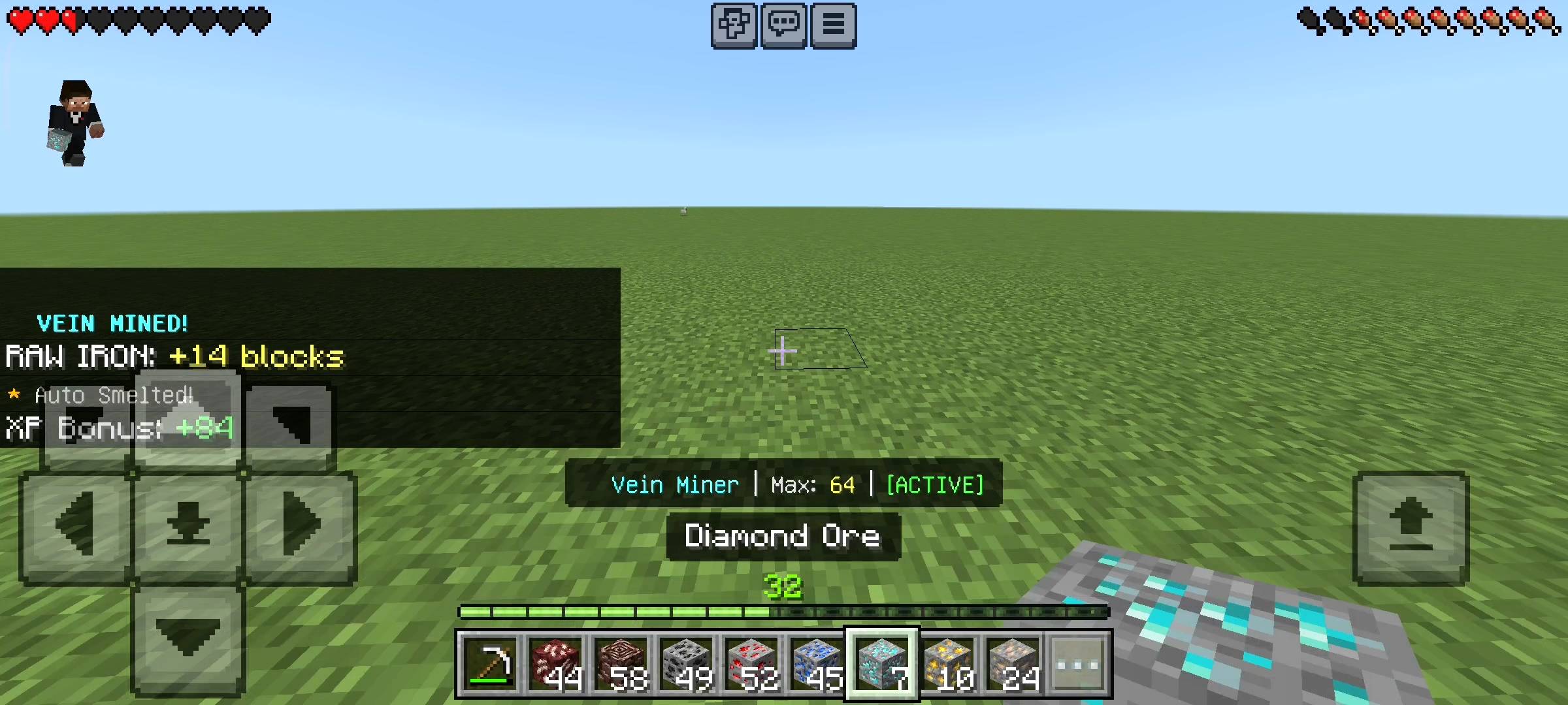 Vein Miner Addon: Auto Mine & Smelt — screenshot 1