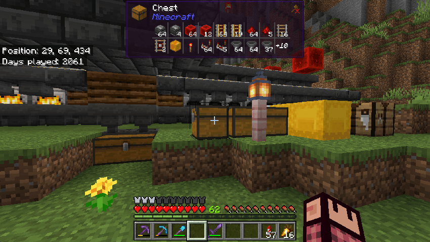 Settings screen for WAILA customization