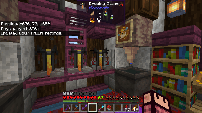 HUD showing multiple information elements