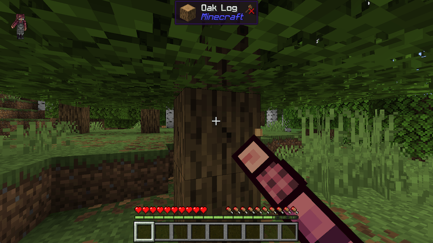 WAILA HUD displaying block information