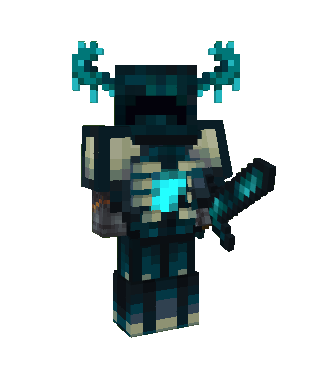 Warden Armor and Echo Sword 3D Model