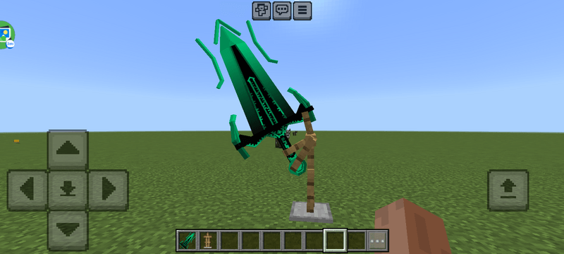Endbringer Sword in Minecraft gameplay