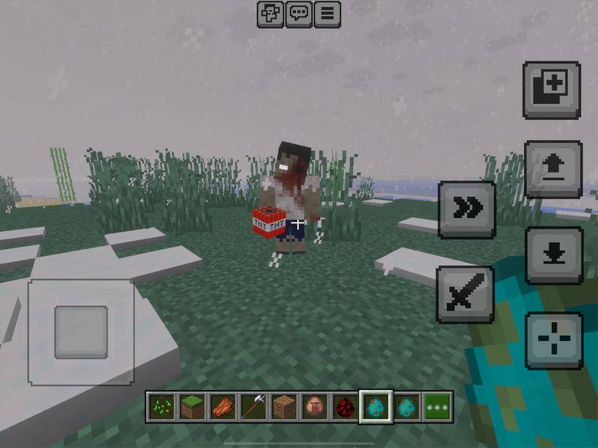 TNT zombie ready to attack