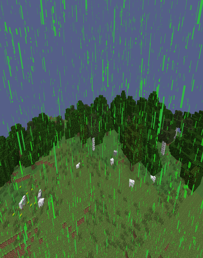 Acid Rain event in Minecraft