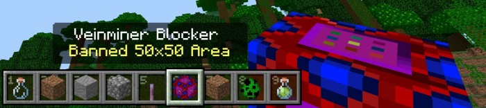 Veinminer Blocker active area indication