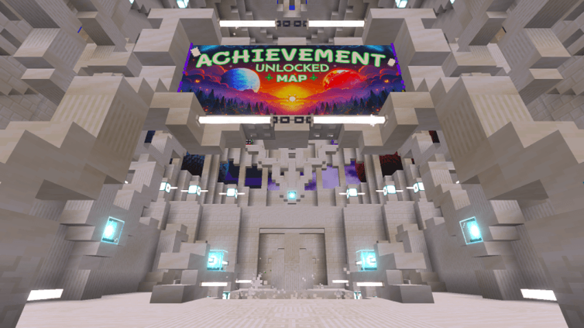 Spawn area with quartz design