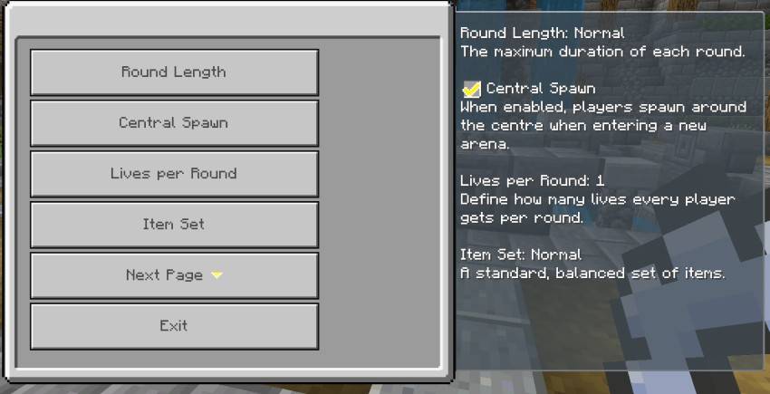 Battle Custom Settings