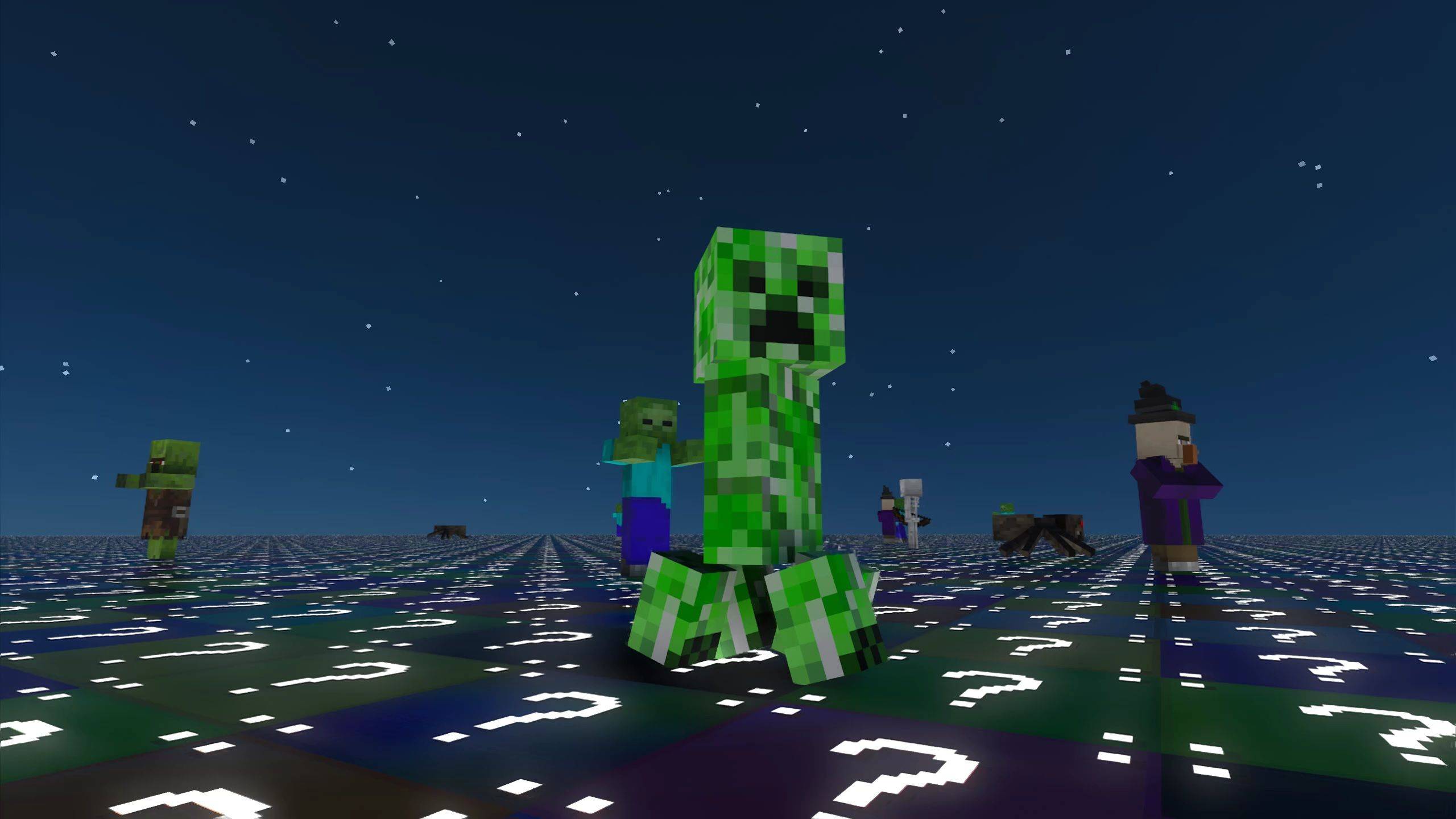 Player hiding from monsters at night