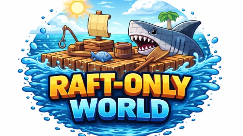 Raft Only World gameplay scene