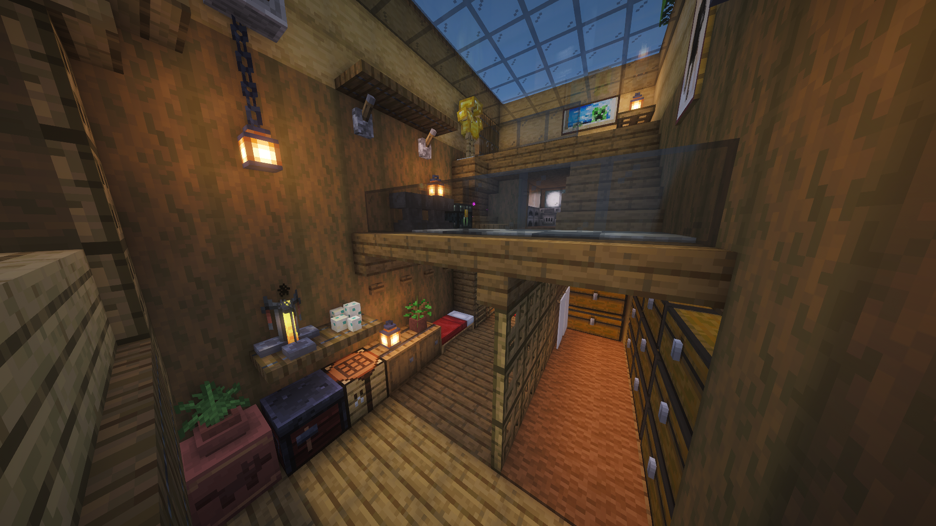 Interior view of Small Cliff House
