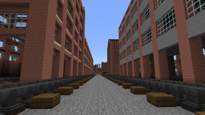 Urban street view with buildings