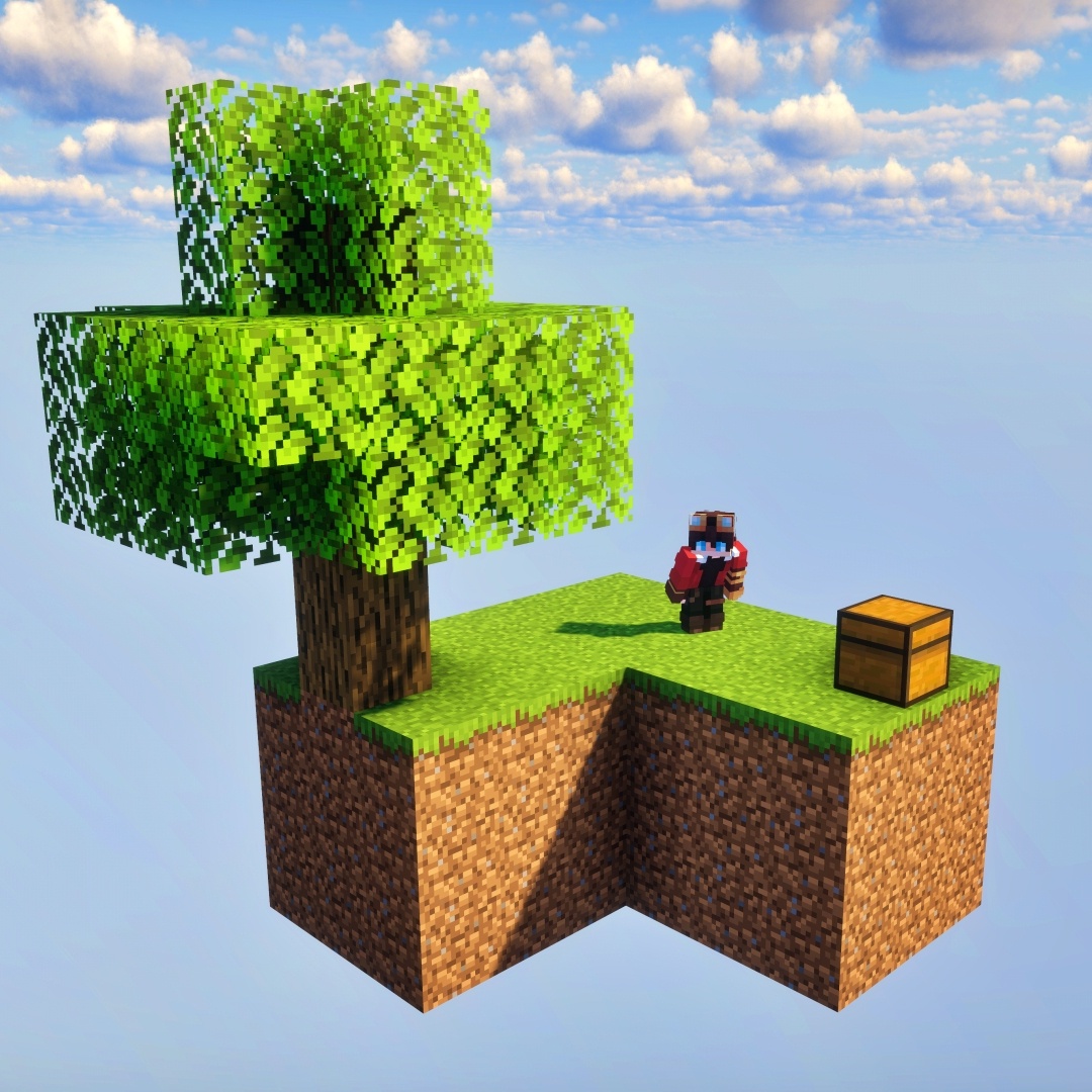 Skyblock world custom structures and loot