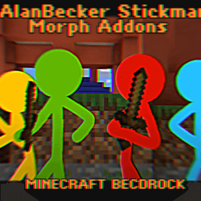 Alan Becker Stickman player model in Minecraft