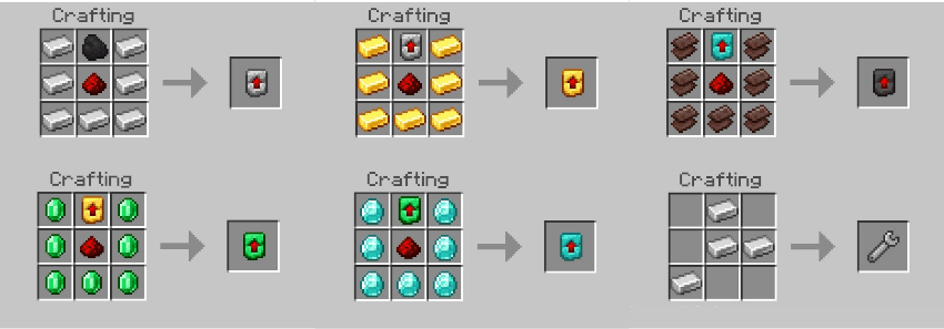 More crafting recipes for Ferrari addon