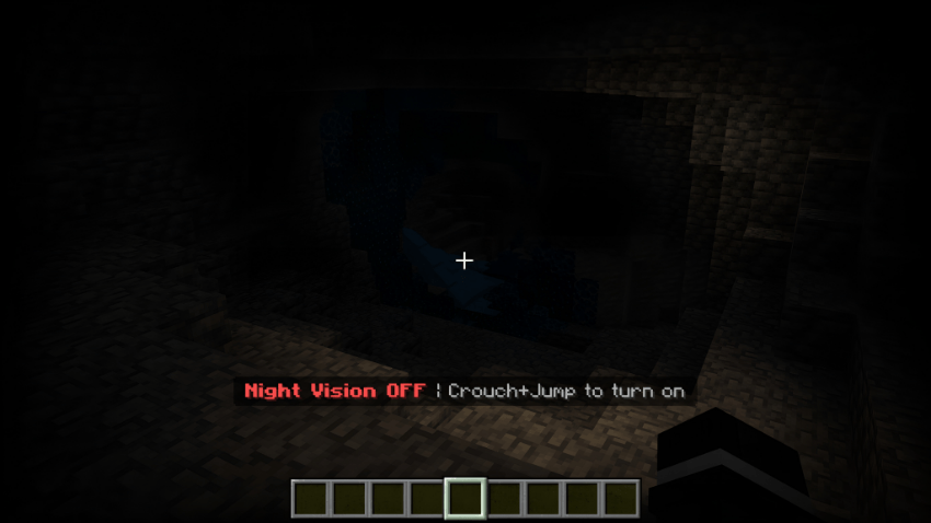Night vision toggle feedback