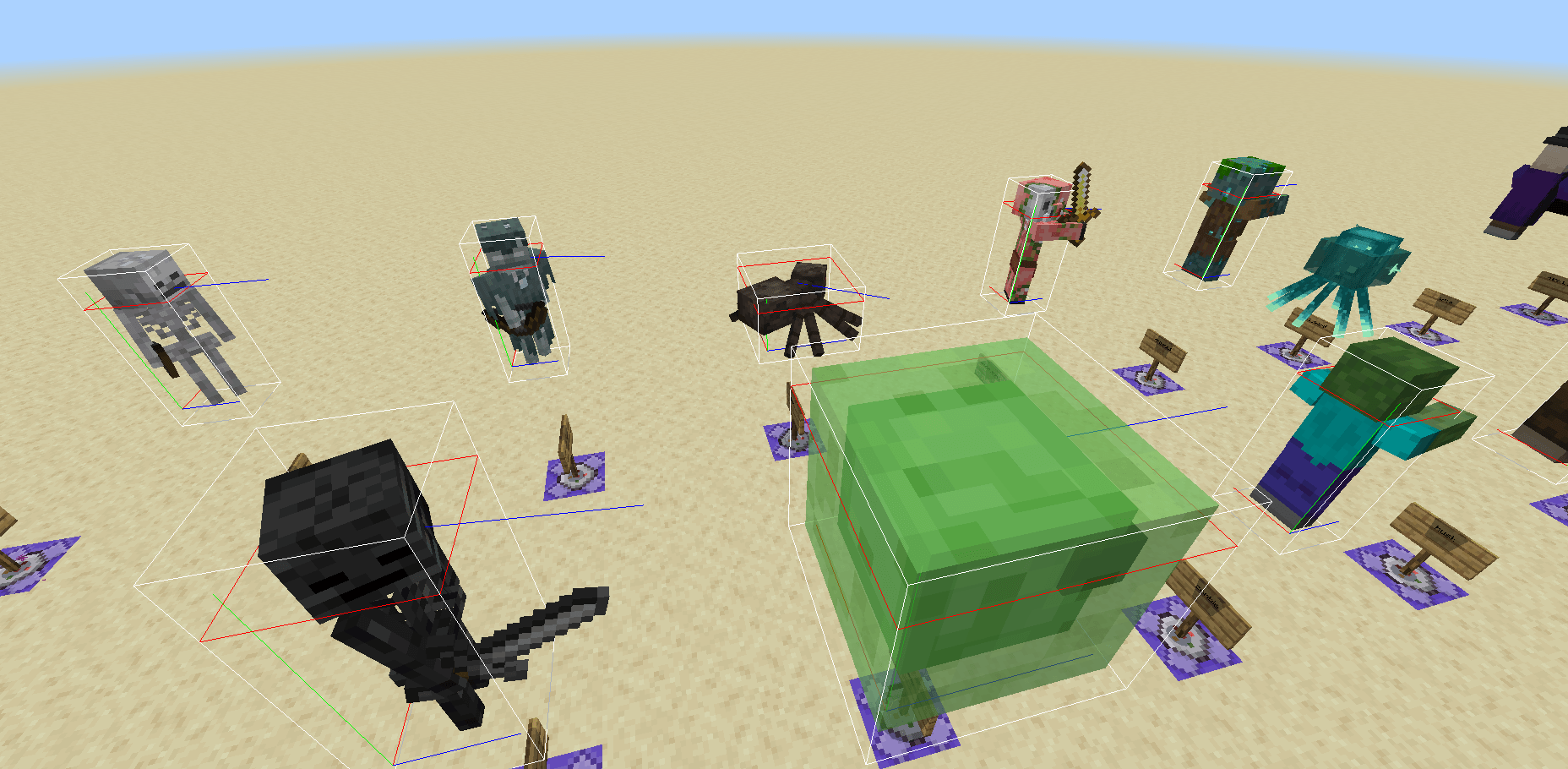 Dynamic Entity Hitbox & Collision Visualizer — screenshot 1