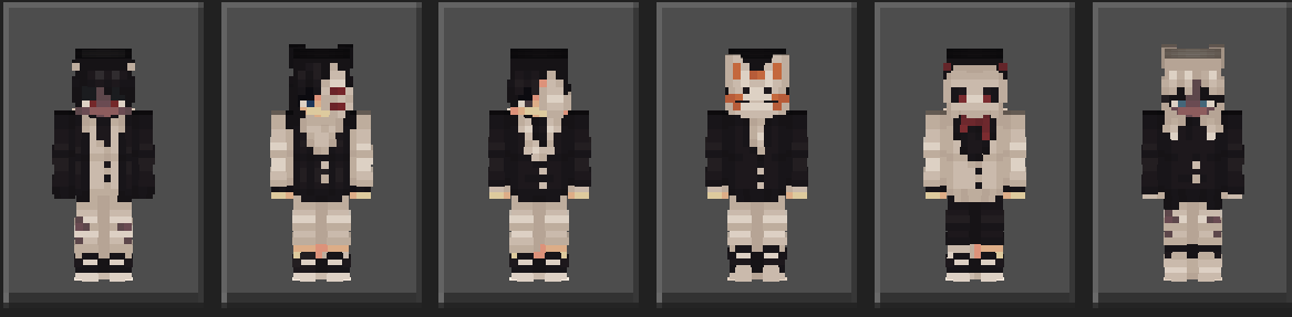 Included skins overview