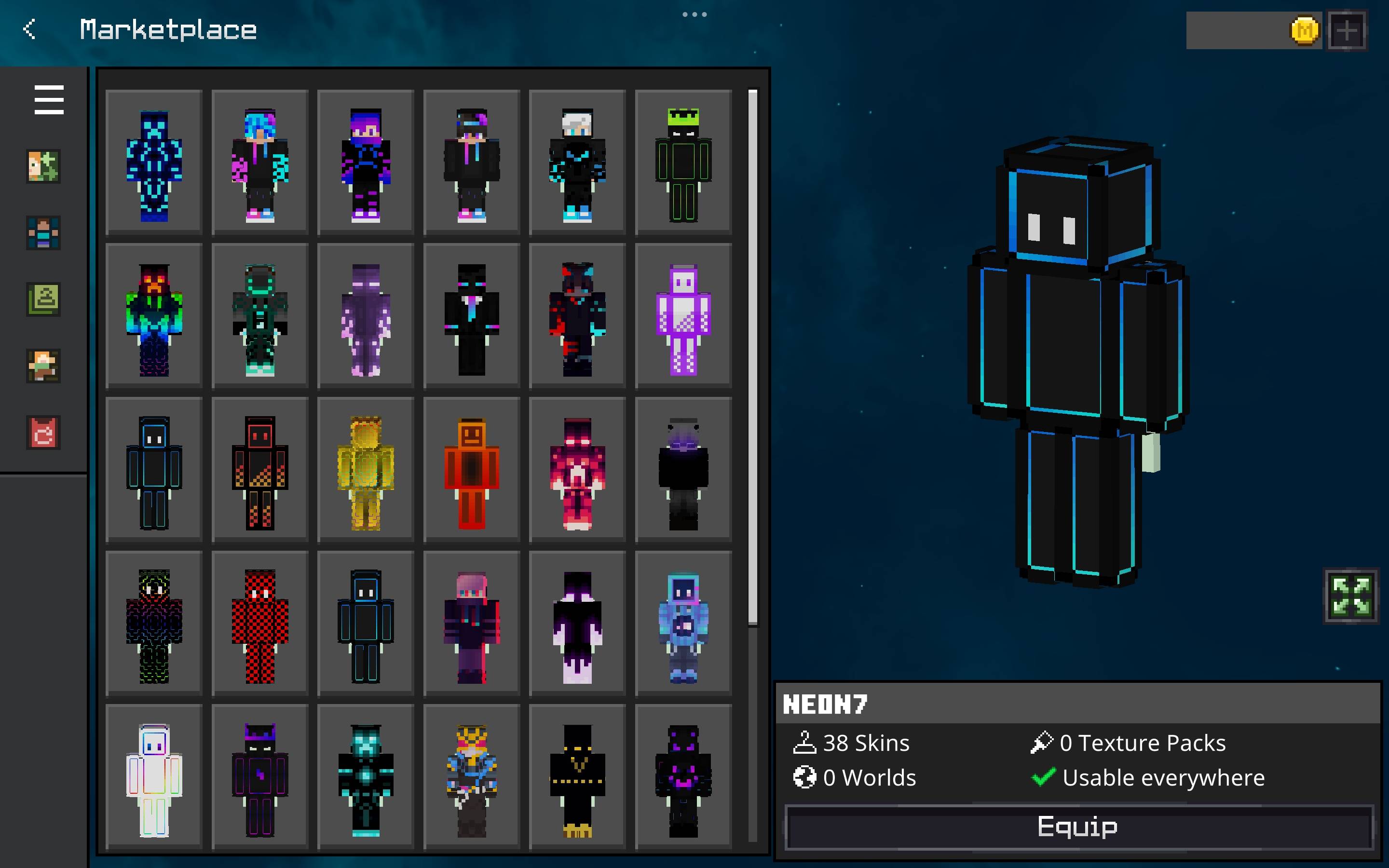 Neon Boys PVP Skin Pack — screenshot 1
