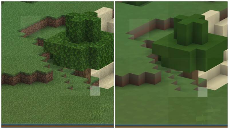 Far chunk low-poly effect