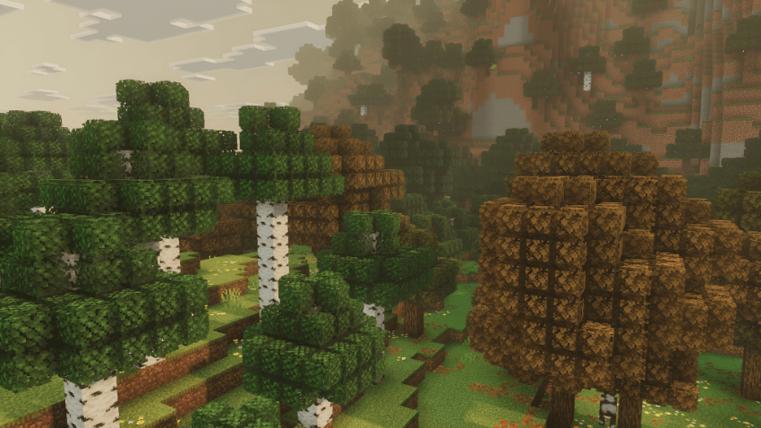 Enhanced foliage and grass color maps