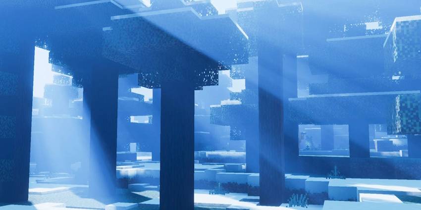 Cold Taiga biome snow and trees