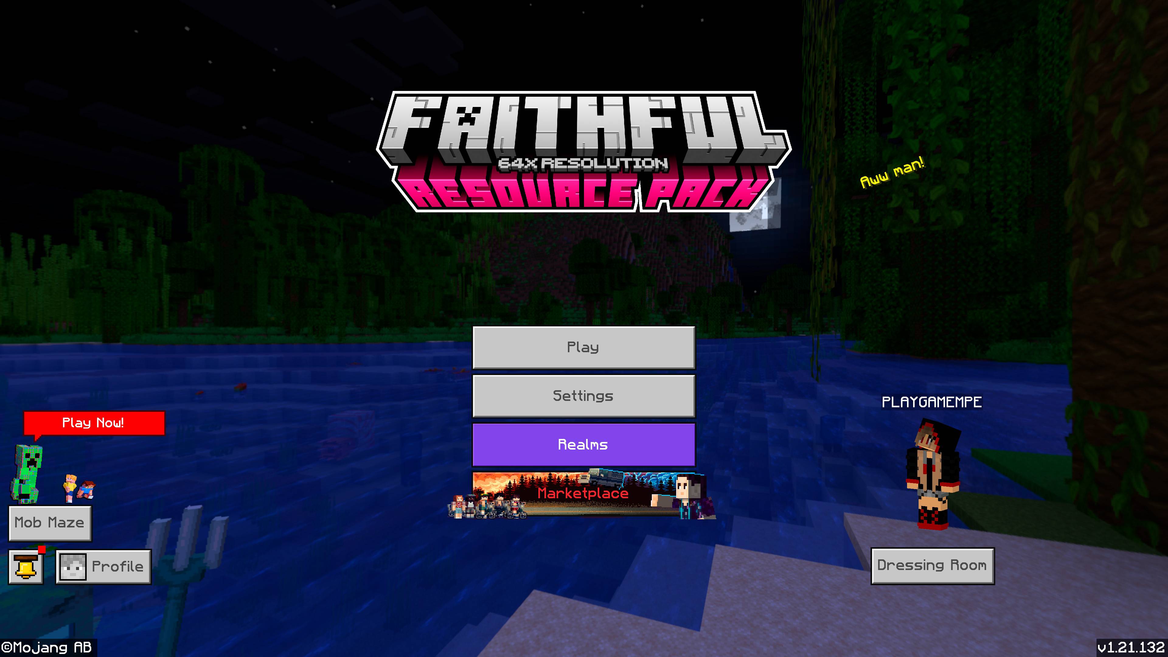 Faithful Bedrock Edition — screenshot 1