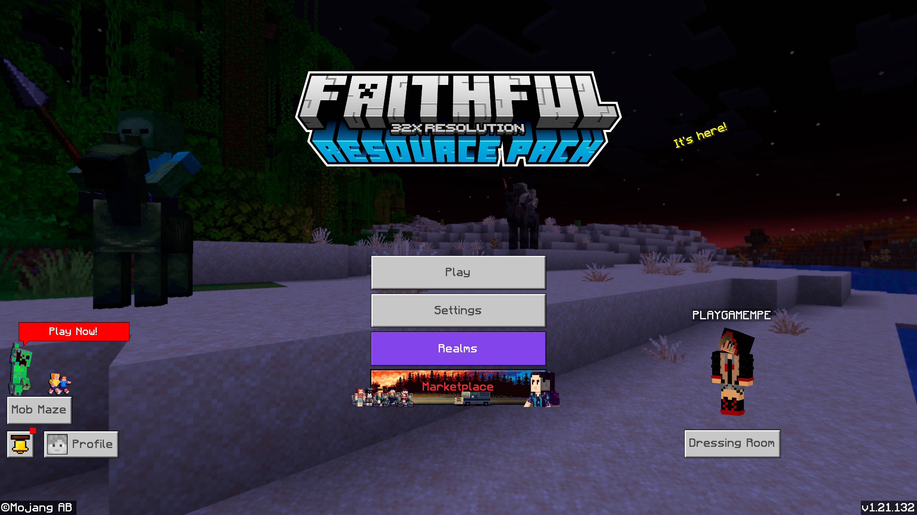 Faithful Bedrock Edition — screenshot 1