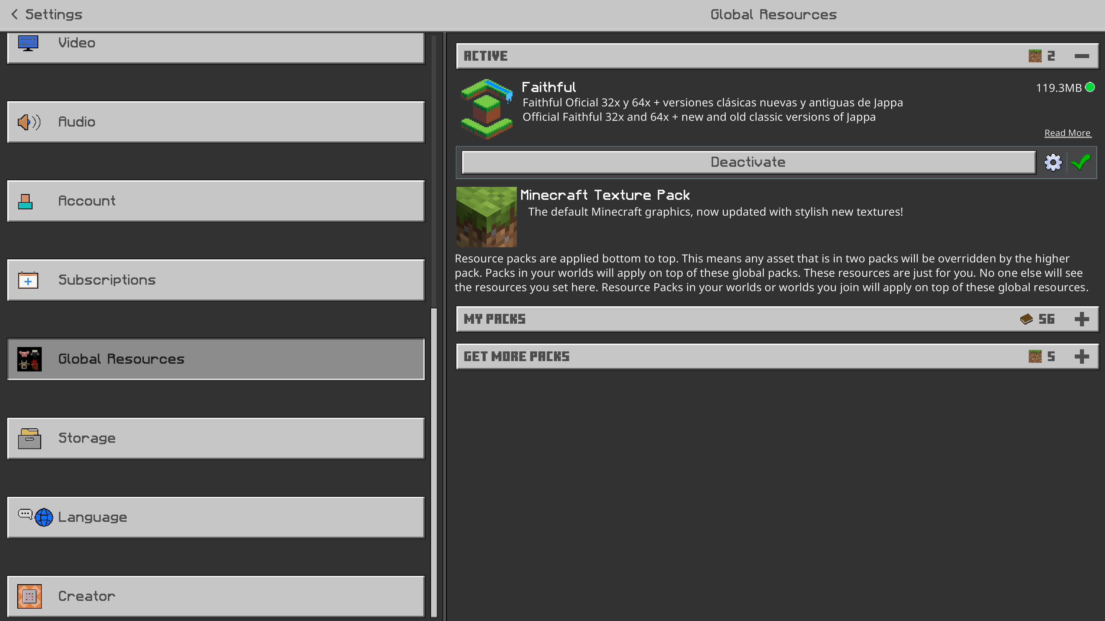 Faithful Bedrock Edition — screenshot 1
