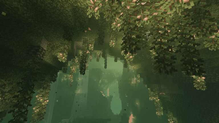Underwater scene with shader effects