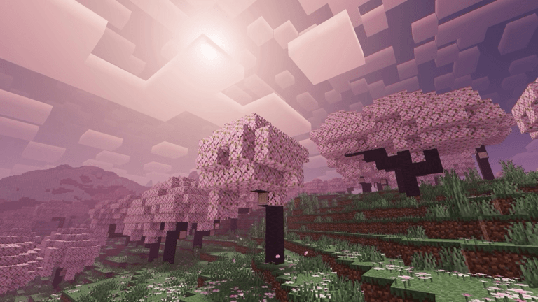 Ore blocks glowing with shader