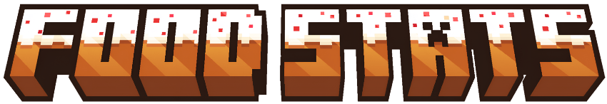 Food Stats example UI showing hunger, saturation, and effects on food items