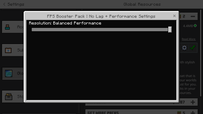 FPS Booster Pack in-game screenshot