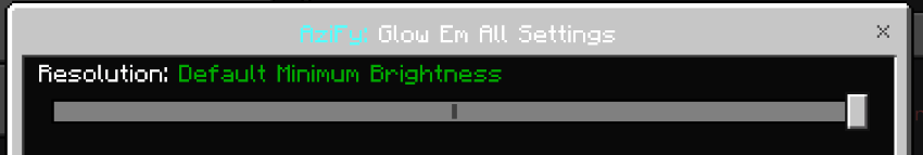 Brightness setting - Default Minimum Brightness