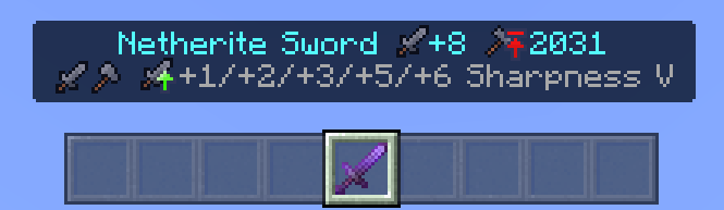 Netherite Sword stats