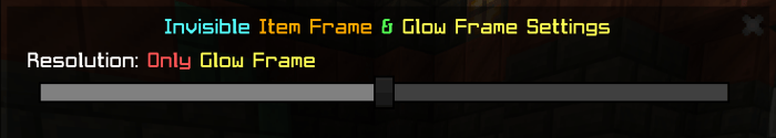 Invisibility options for item frames