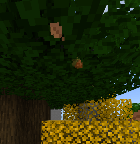 Improved oak and birch leaves