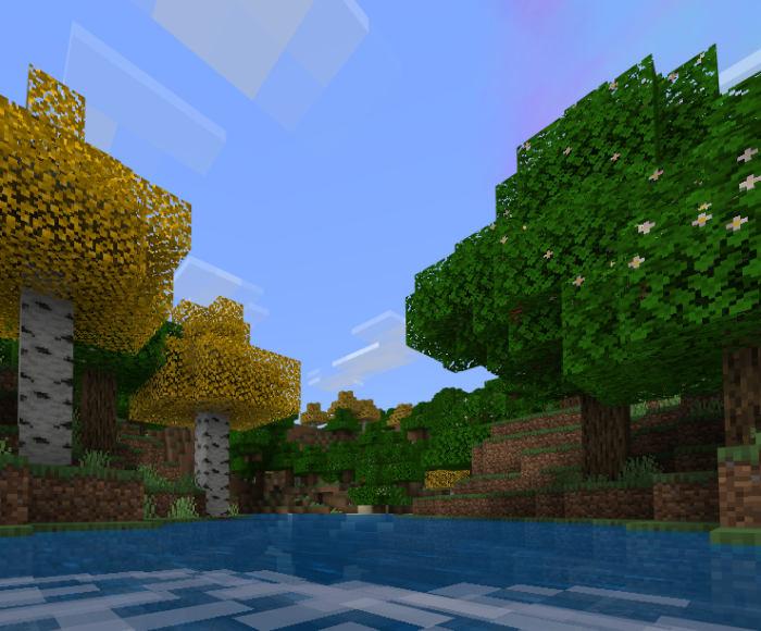 Improved oak and birch leaves