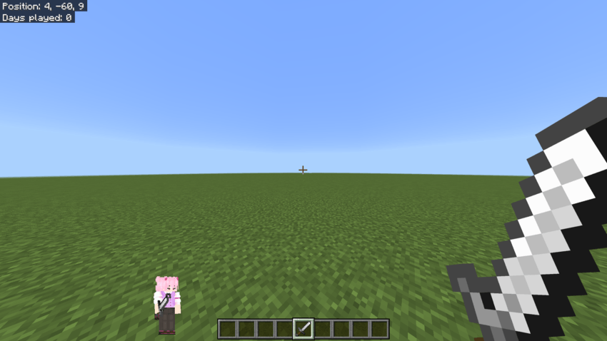 Paper Doll positioned on hotbar left