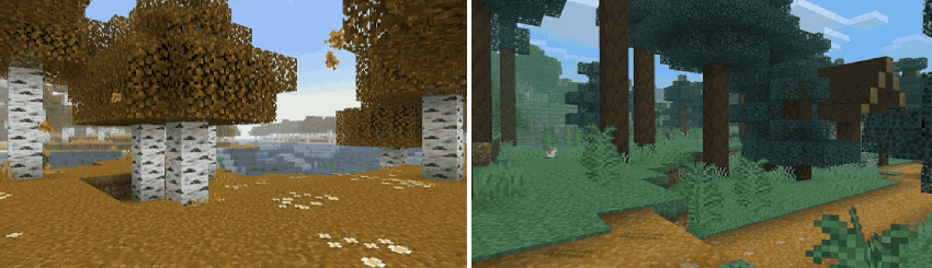 Dreamy fog effect in Minecraft biome