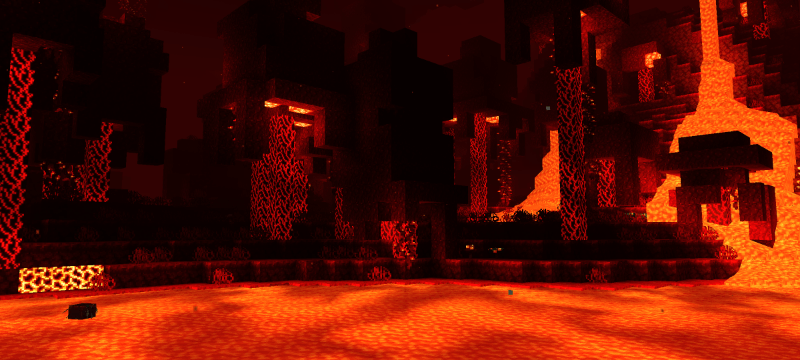 Nether dimension lighting in Minecraft shader