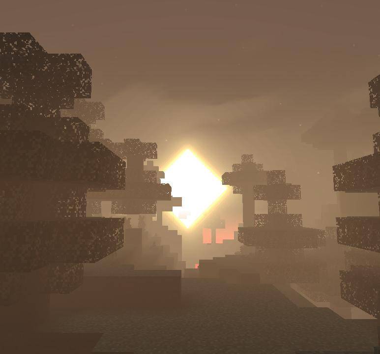 Sunrise or sunset lighting effect