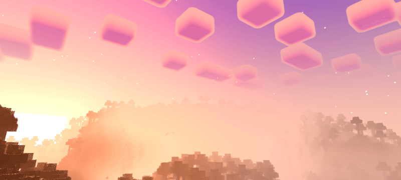 Sunset scene with vibrant skies and reflections