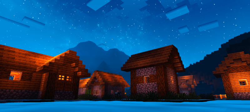 Vanilla night scene with stars