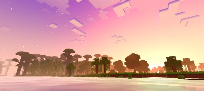 Vanilla sunset scene