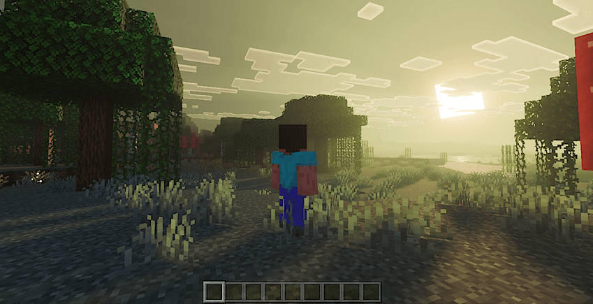Minecraft screenshot with Prizma Visuals